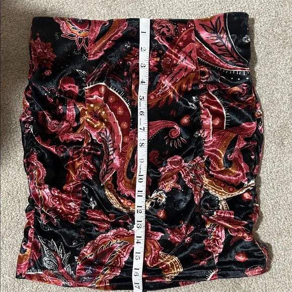 Free People Velvet Like Mini Skirt - Picture 7 of 9